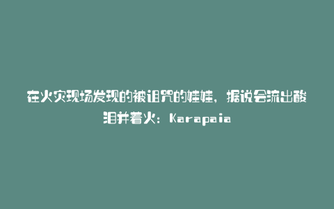 在火灾现场发现的被诅咒的娃娃,据说会流出酸泪并着火:Karapaia