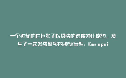 一个神秘的白色影子以极快的速度冲出路边。发生了一起涉及警察的神秘案件:Karapaia