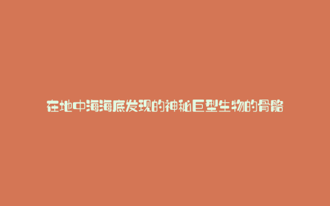 在地中海海底发现的神秘巨型生物的骨骼