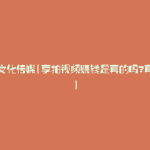 享视文化传媒(享拍视频赚钱是真的吗?真实的)
