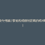 享视文化传媒(享拍视频赚钱是真的吗?真实的)