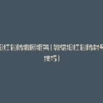 微信抢红包防撤回框架(微信抢红包防封号设置技巧)