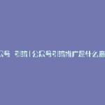 公众号 引流(公众号引流推广是什么意思)