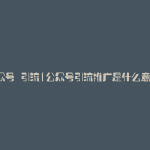 公众号 引流(公众号引流推广是什么意思)