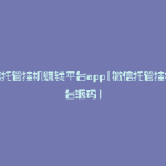 微信托管挂机赚钱平台app(微信托管挂机平台源码)