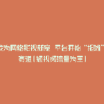 短剧成为网络影视新宠 平台开始“抢滩”短剧赛道(短视频流量为王)