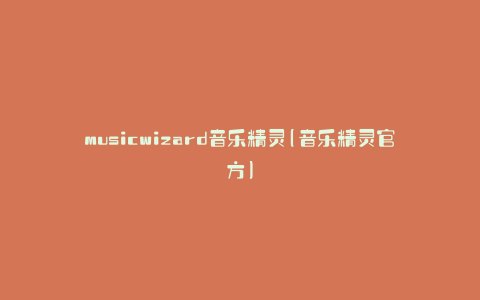 musicwizard音乐精灵(音乐精灵官方)