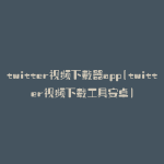 twitter视频下载器app(twitter视频下载工具安卓)